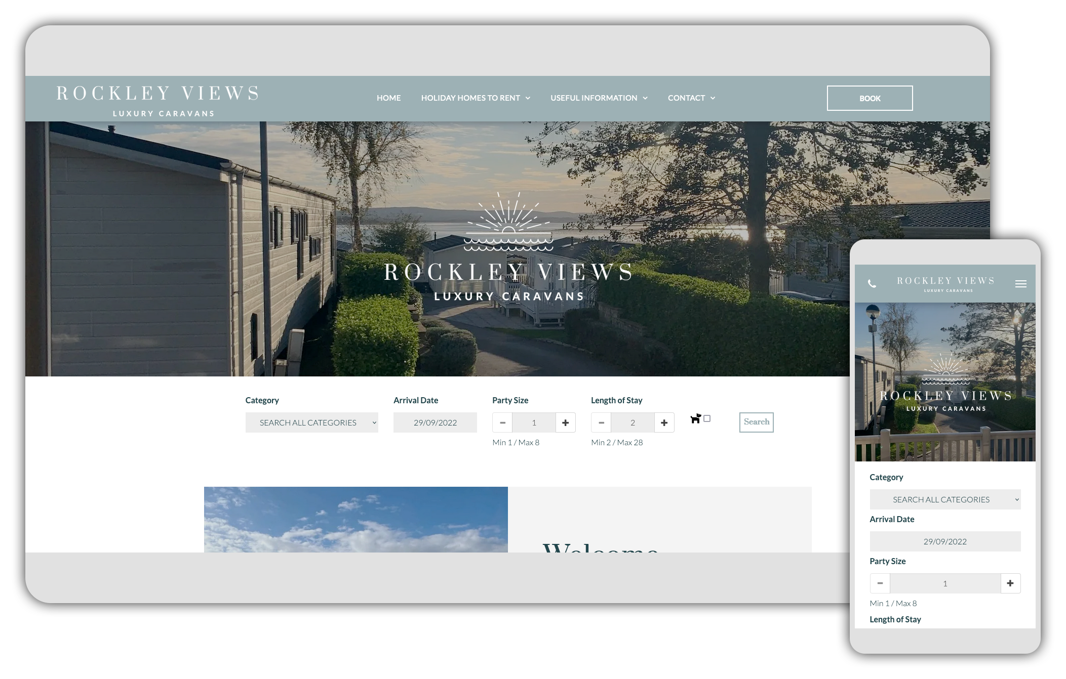 Anytime website templates for short term vacation rentals