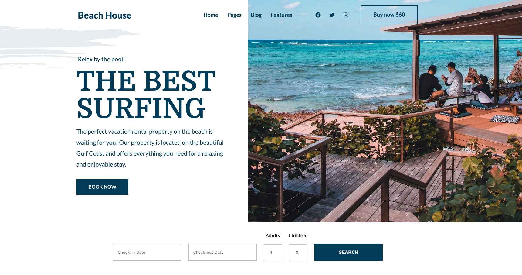 Bellevue website templates for short-term vacation rentals