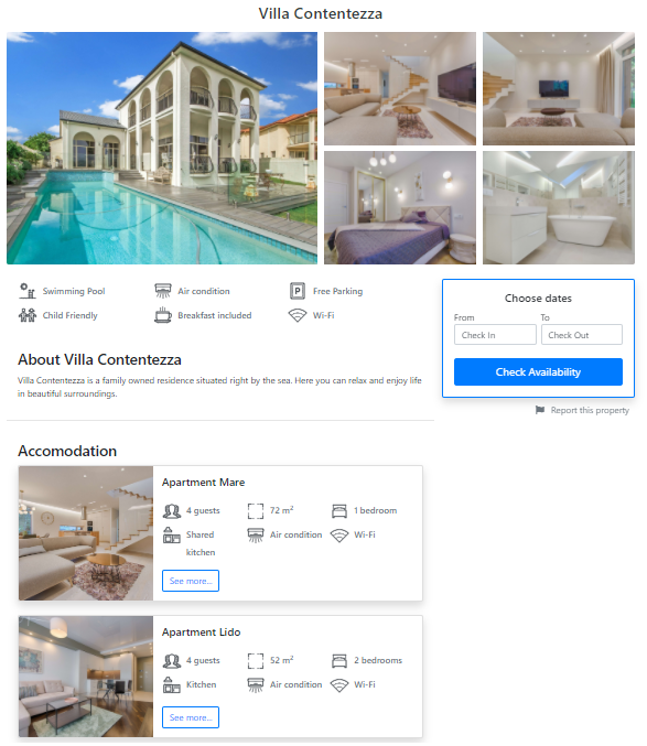 Bnb Holiday website templates for short term vacation rentals-1