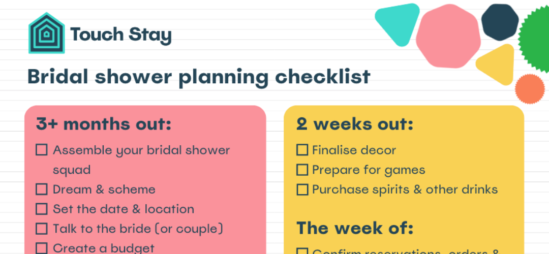 Bridal shower checklist