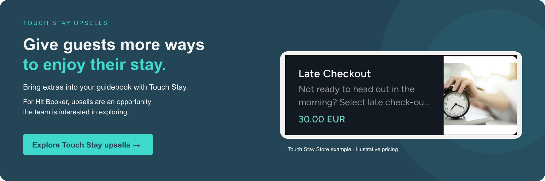 Touch Stay Upsells