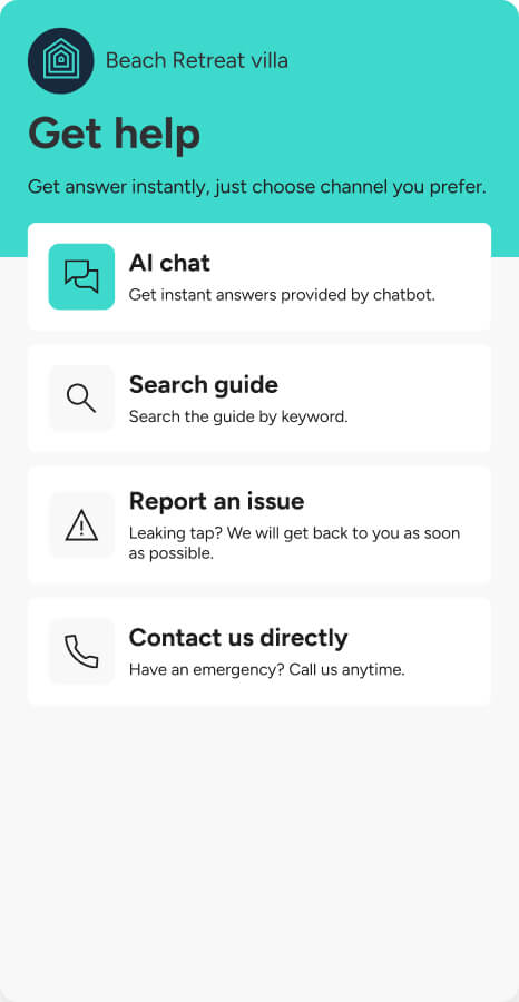 Contact -Options screen