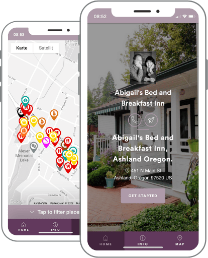 Abigails-BB-home-map-white-iphone screenshot of abigails bb digital guidebook
