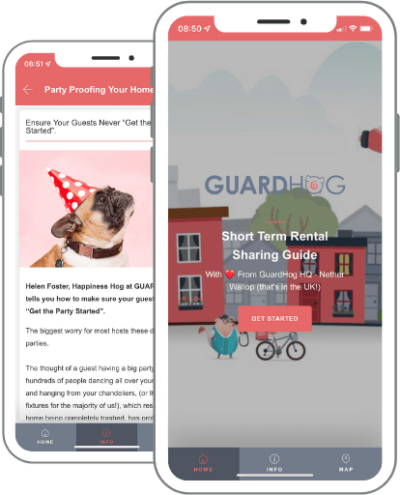 Guardhog guide Information sharing guidebook from Guardhog - home tab & short term rental guidance