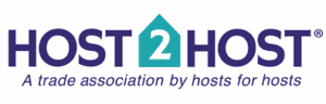 Host2host logo vacation rental guidebook