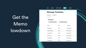 Memo low down Airbnb welcome letter