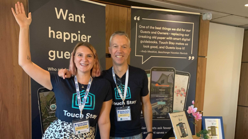 Andy & Hannah from Touch Stay at Vacation Rental World Summit 2021