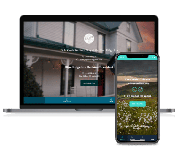 blue ridge and brecon beacons guides – desktop and mobile welcome book for vacation rentals