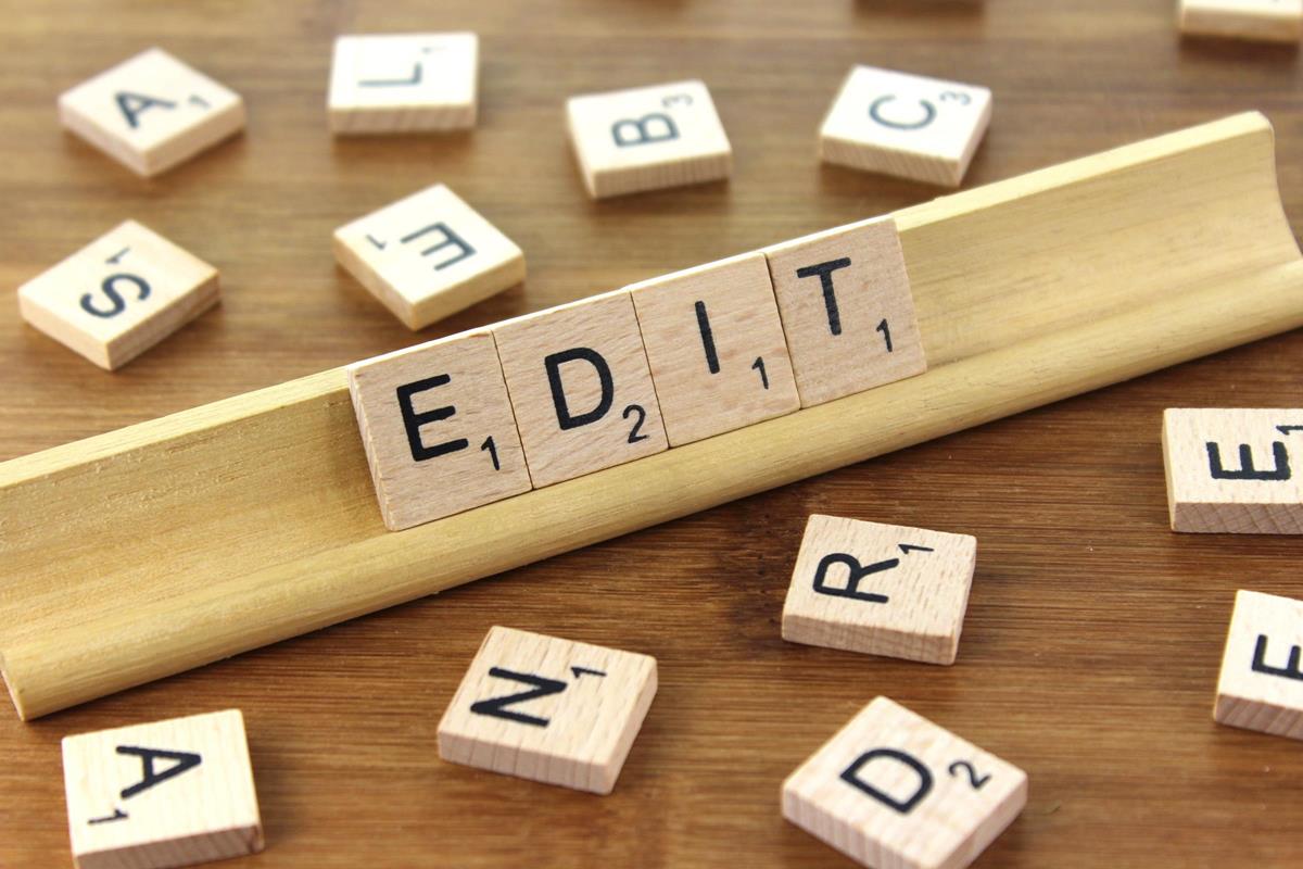 scrabble tiles – edit scrabble tiles arranged to spell 'edit'