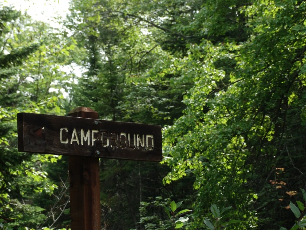 Picture of sign that says Campground