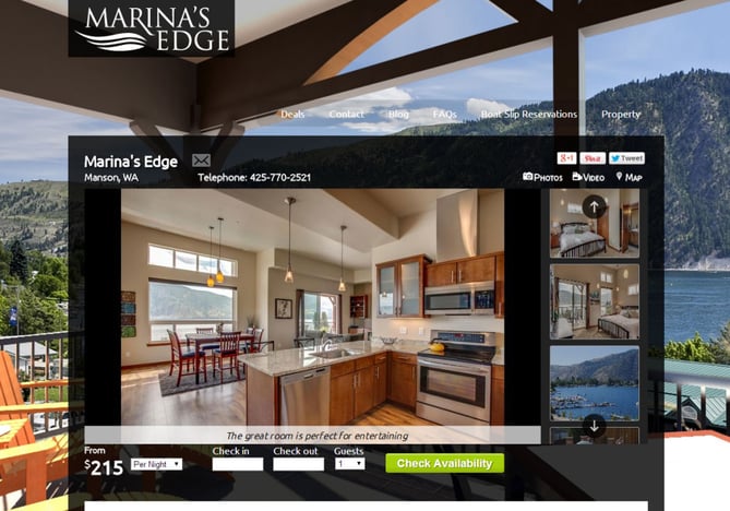 Marinas Edge Vacation Rental Website Builder