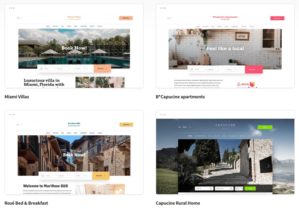 Staycation Website Example 21 website templates we love for short term vacation rentals | Touchstay