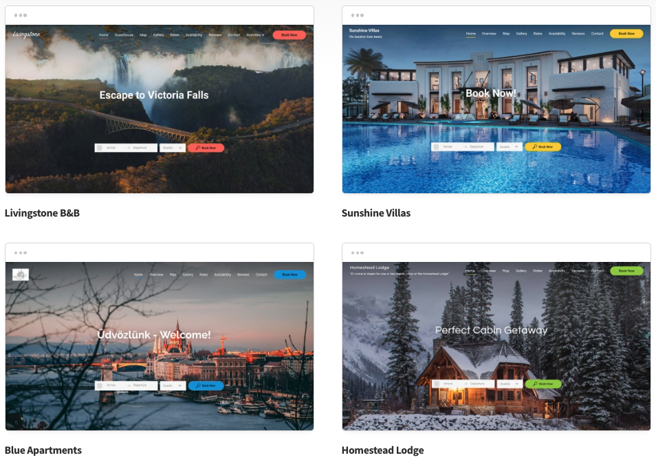 21 website templates we love for short term vacation rentals Touchstay