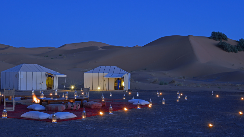 Desert glamping