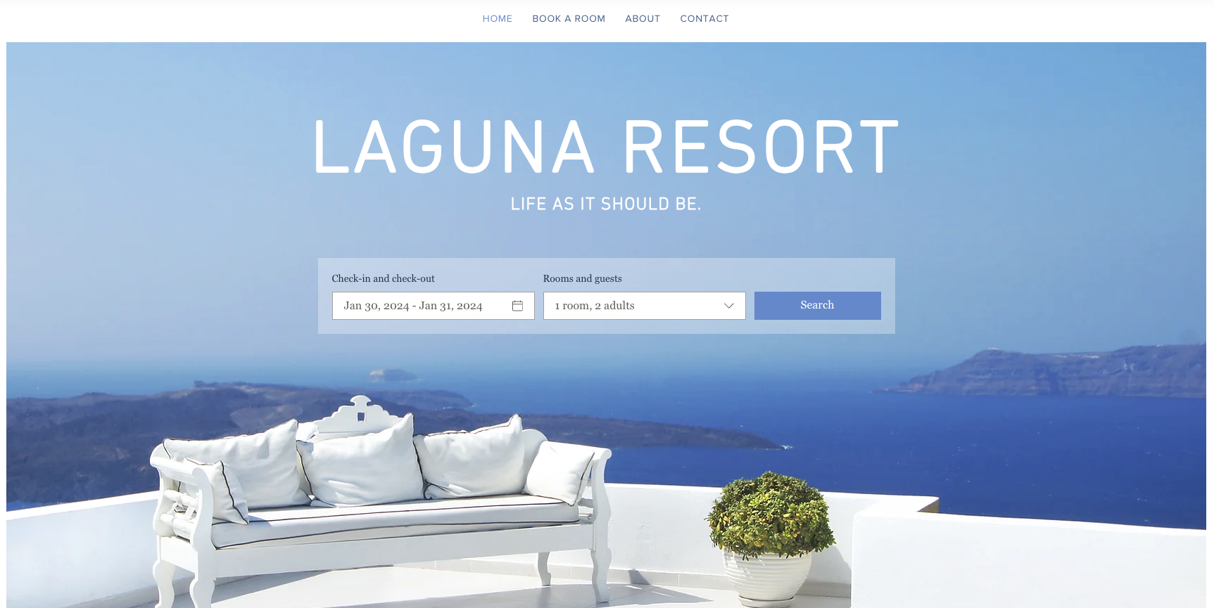 Wix website templates for short-term vacation rentals
