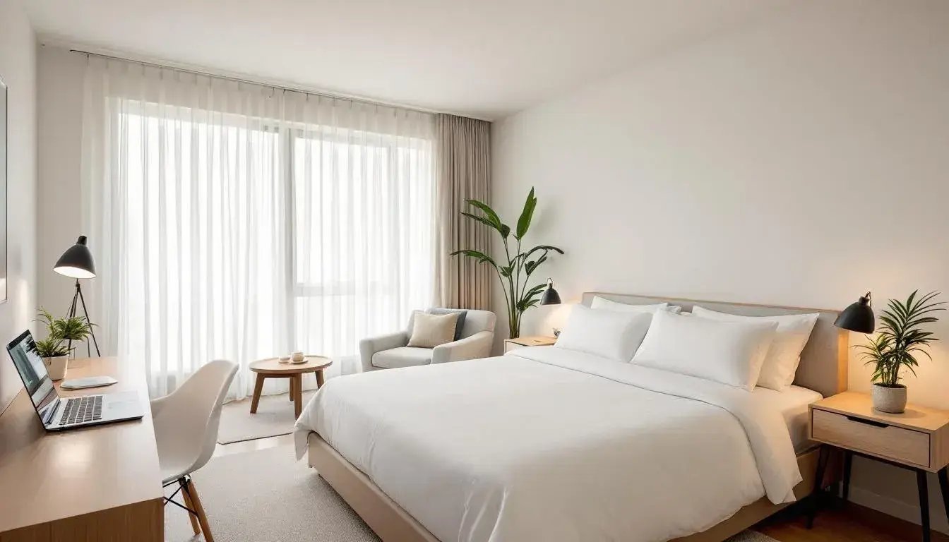 highlight bedroom and amenities