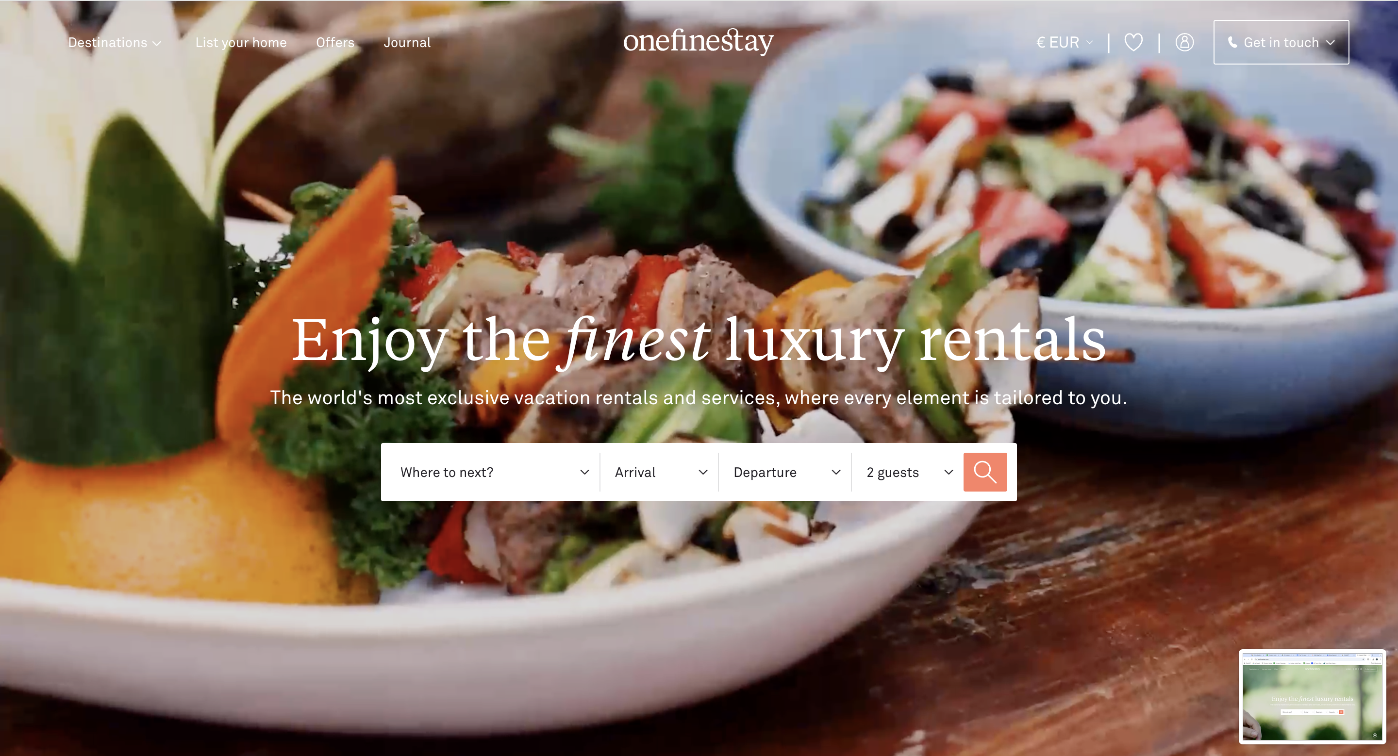 onefinestay