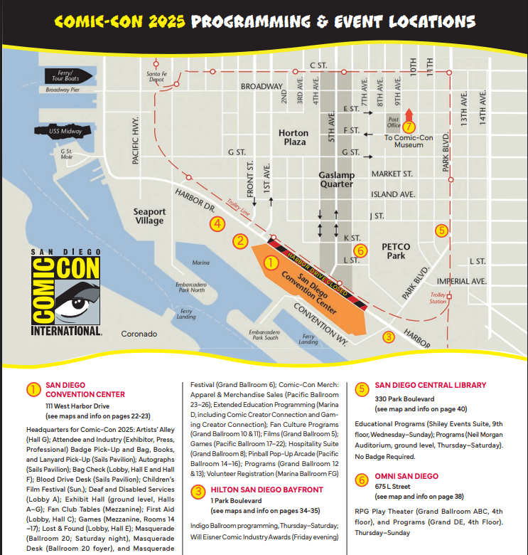 Comic-con brochure