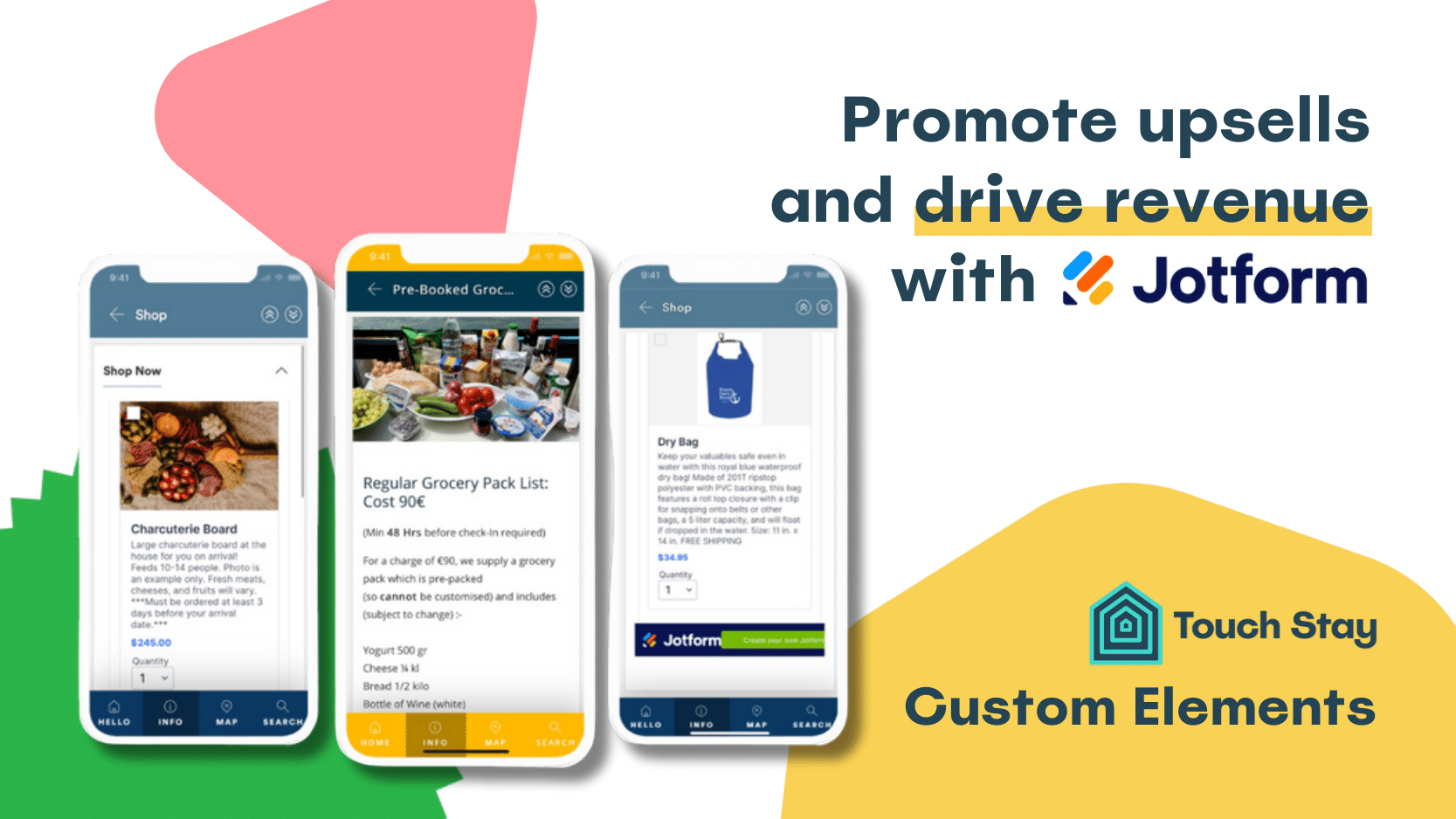 Use our Jotform Custom Element for effortless upsells | Touchstay